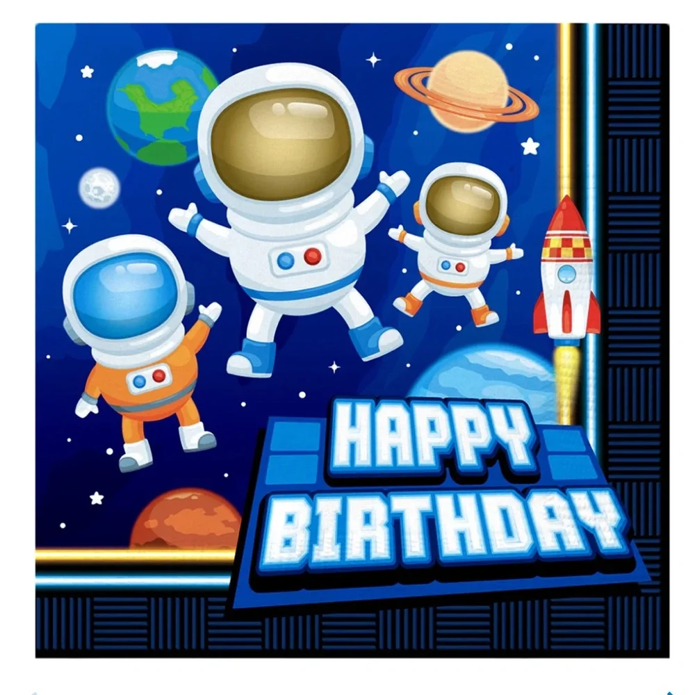 Outer Space Astronaut Rocket Birthday Themed Party Supplies